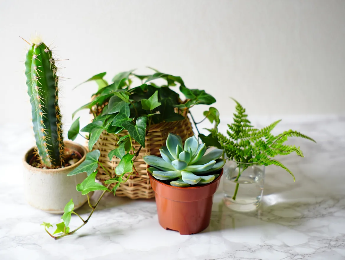 signature botanical ensemble with curated plants